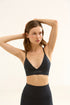 TRIANGLE BRA BLACK ATHLETE AND YOGA BRA